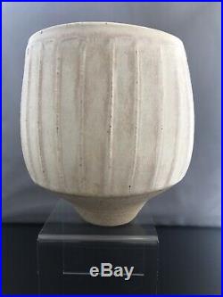 Large Stunning Early Joanna Constantinidis Fluted Studio Vase