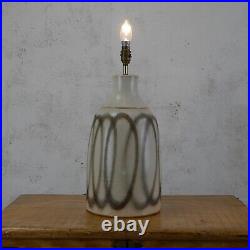 Large Tall Vintage Mid Century Studio Pottery Table Lamp Iden