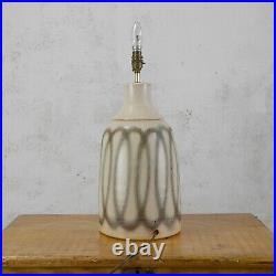 Large Tall Vintage Mid Century Studio Pottery Table Lamp Iden