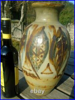Large Vera Tollow Studio Pottery Vase 14 Inches