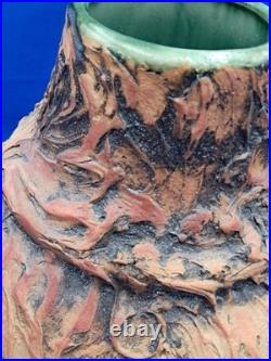 Large Vintage Brutalist Studio Pottery Jug (3kg) Volcanic Lava Glaze- German