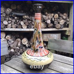 Large Vintage Handmade East Africa Studio Pottery Vase From Ghana 18.75 Tall