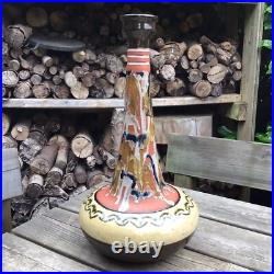 Large Vintage Handmade East Africa Studio Pottery Vase From Ghana 18.75 Tall