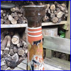 Large Vintage Handmade East Africa Studio Pottery Vase From Ghana 18.75 Tall