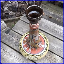 Large Vintage Handmade East Africa Studio Pottery Vase From Ghana 18.75 Tall