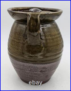 Large Wenford Bridge Studio Pottery Covered Stoneware Jar 20th Century