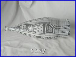 Large sculptural incised abstract decoration studio pottery vase form