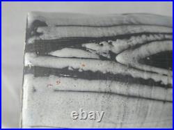 Large sculptural incised abstract decoration studio pottery vase form