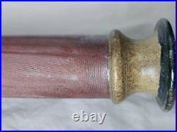 Large slim studio pottery vase, funky design, signed to base, Circa 1960-70