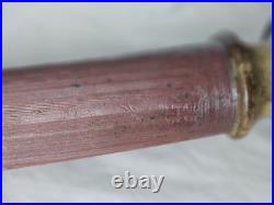 Large slim studio pottery vase, funky design, signed to base, Circa 1960-70