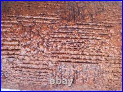 Large studio European textural glaze effect sculptural vase, Mid Century Modern
