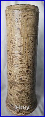 Large studio pottery stoneware vase, b or m seal