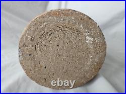 Large studio pottery stoneware vase, b or m seal