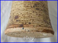 Large studio pottery stoneware vase, b or m seal