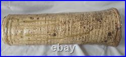 Large studio pottery stoneware vase, b or m seal