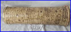 Large studio pottery stoneware vase, b or m seal