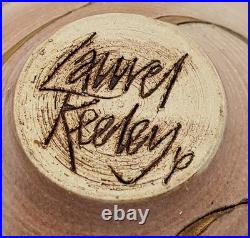 Laurel Keeley Studio Pottery Incised Stoneware Bowl 20th Century