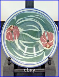 Laurence Mcgowan Handmade Floral Decoration Studio Pottery Bowl