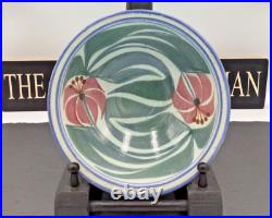 Laurence Mcgowan Handmade Floral Decoration Studio Pottery Bowl