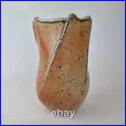 Lisa Hammond Studio Pottery Twist Design Vase 21cm High