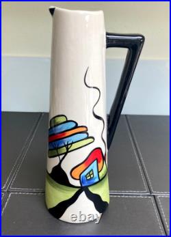 Lorna Bailey Fantasia Cottage Hand Painted and Personally Signed Conical jug