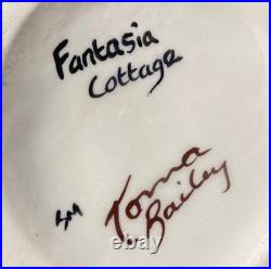 Lorna Bailey Fantasia Cottage Hand Painted and Personally Signed Conical jug Lorna Bailey Fantasia Cottage Hand Painted and Personally Signed Conical jug