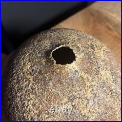 Lovely Vintage Naturalistic Japanese Studio Pottery Stoneware Seed Pod Vase