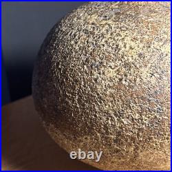 Lovely Vintage Naturalistic Japanese Studio Pottery Stoneware Seed Pod Vase