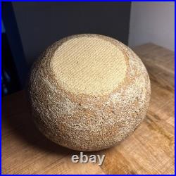 Lovely Vintage Naturalistic Japanese Studio Pottery Stoneware Seed Pod Vase