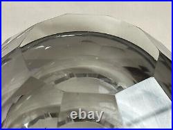 Luigi Mandruzzato Glass ashtray smokey colour Midcentury Modern