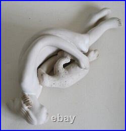 Lyn Lovitt ceramic figure with dog or animal perfect condition with makers mark