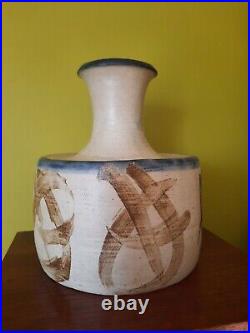 MADGE SPENCER 1970s Large Studio Pottery Vase Jamaican British Fusion