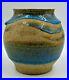 MCM_Charles_Counts_Rising_Fawn_Pottery_Amazing_Blue_Drip_Vase_Georgia_Art_Lovely_01_nhe
