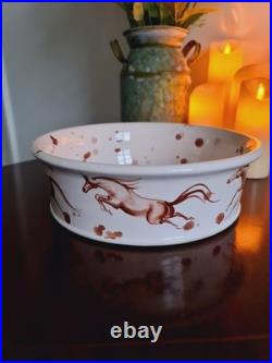 MIA SAROSI Bowl Art Pottery Ceramic Hand Painted Royal Coronation Edition 2013