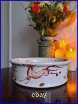 MIA SAROSI Bowl Art Pottery Ceramic Hand Painted Royal Coronation Edition 2013