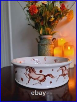 MIA SAROSI Bowl Art Pottery Ceramic Hand Painted Royal Coronation Edition 2013