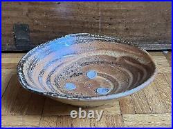 MICKI SCHLOESSINGK Studio Pottery Footed Bowl Leach era