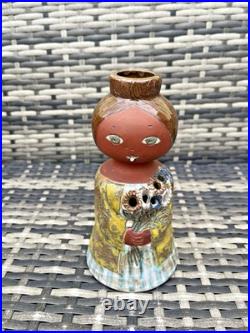MID Century 60's Studio Pottery Scandi Folk Girl Twig Bud Vase Swedish French
