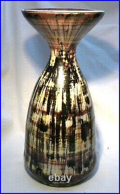 MID Century Modern Rye Pottery 121/2 Vase Dennis Townsend Mark