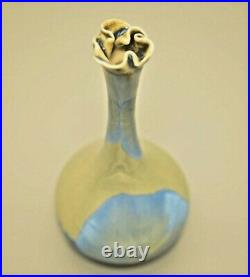 MIYAMURA Original Vintage Signed Porcelain Studio Pottery Crystalline Stem Vase