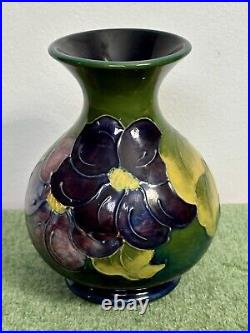 MOORCROFT CLEMATIS VASE 13.5 cm high