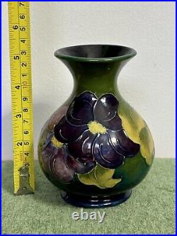 MOORCROFT CLEMATIS VASE 13.5 cm high