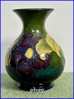 MOORCROFT CLEMATIS VASE 13.5 cm high