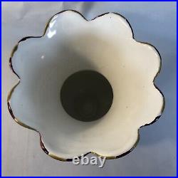 Mackenzie Childs Frank & Mustard/Courtly Check Large Vase 12 Tall