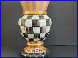 Mackenzie Childs Impressive Courtly Check Commemorative Great Vase