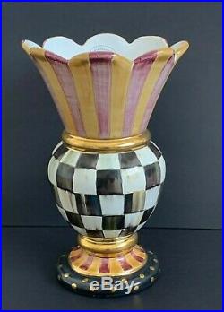 Mackenzie Childs Impressive Courtly Check Commemorative Great Vase