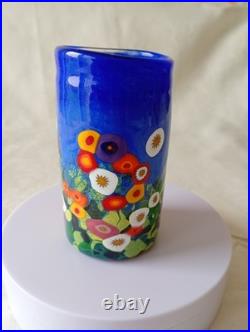 Mad Art Studio Glass Blue Sky Wildflower Vase 2008 (unboxed) Mad Art Studio Glass Blue Sky Wildflower Vase 2008 (unboxed)