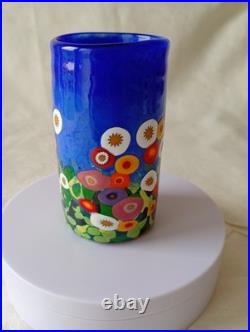 Mad Art Studio Glass Blue Sky Wildflower Vase 2008 (unboxed) Mad Art Studio Glass Blue Sky Wildflower Vase 2008 (unboxed)