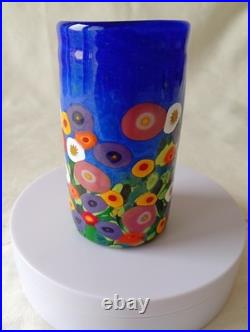 Mad Art Studio Glass Blue Sky Wildflower Vase 2008 (unboxed) Mad Art Studio Glass Blue Sky Wildflower Vase 2008 (unboxed)