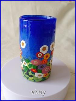 Mad Art Studio Glass Blue Sky Wildflower Vase 2008 (unboxed) Mad Art Studio Glass Blue Sky Wildflower Vase 2008 (unboxed)